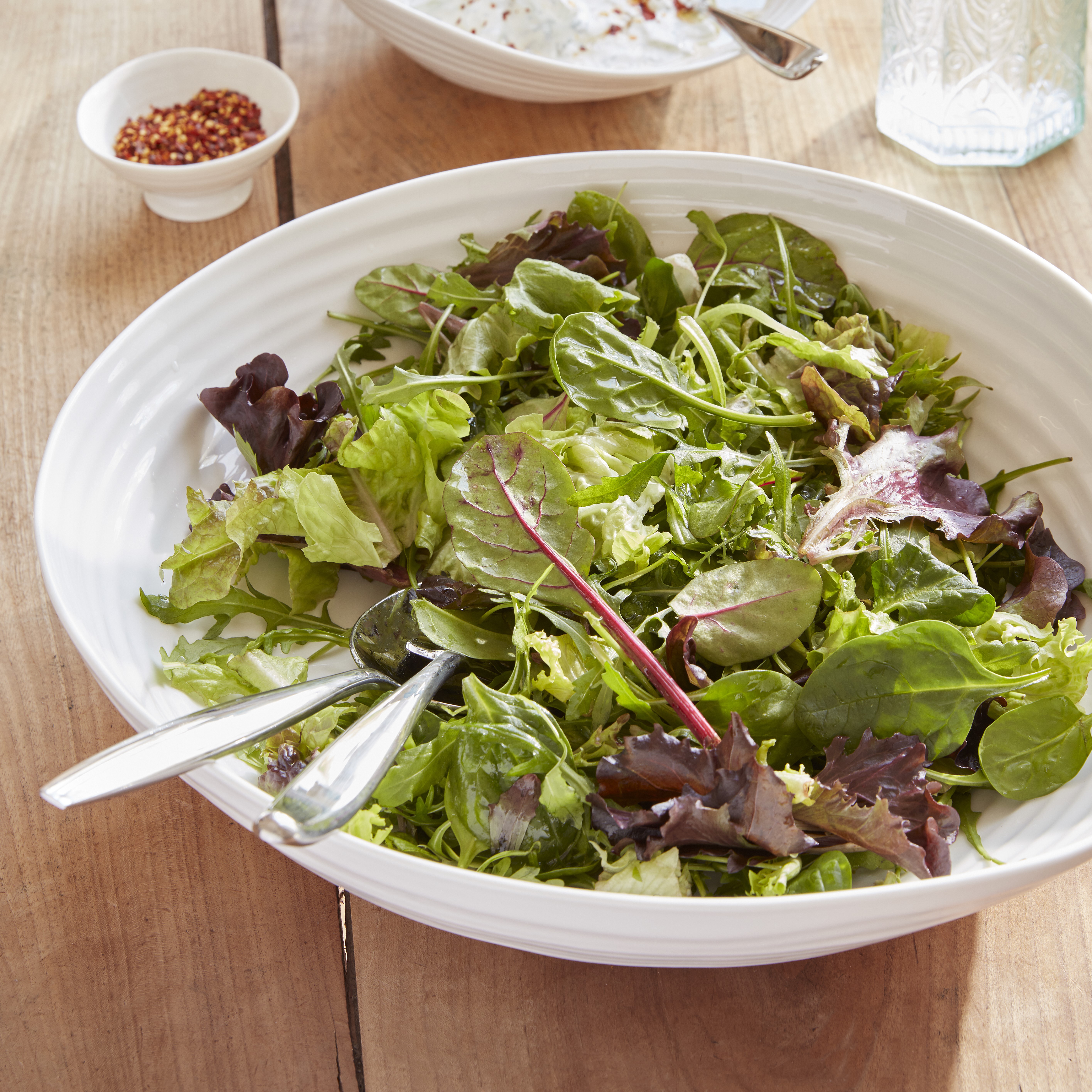Large white sales salad bowls